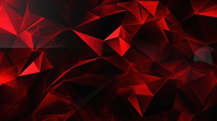  a red abstract background with a lot of small triangular shapes.  generative ai