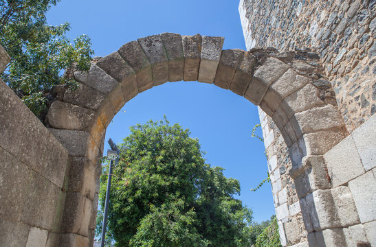 Roman arch of Beja Castle, Portugal