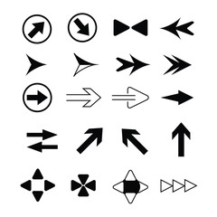 Illustration vector graphic a set of arrow icons