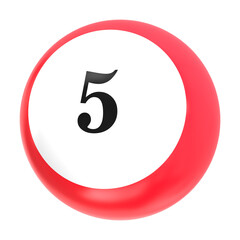 red sphere 3D  glossy and shiny 3d ball icon.