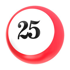 red sphere 3D  glossy and shiny 3d ball icon.