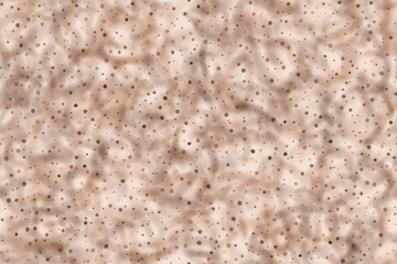 Flecked brown marble countertop seamless pattern with mottled texture. Wall or floor tile noise surface. Brown and white abstract background. Dotted stone material