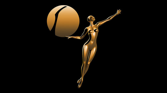 mulher Voleibol, arte ouro preto