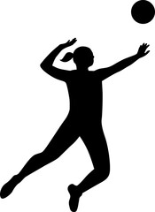 volleyball player silhouette