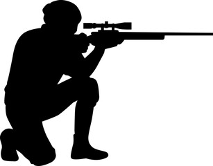 Fototapeta premium soldier silhouette