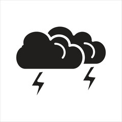 storm vector icon template line