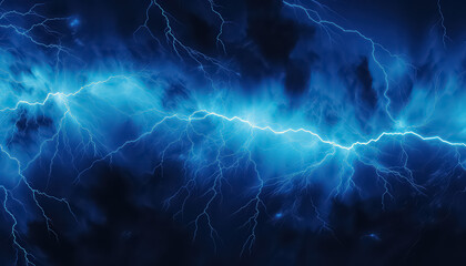 lightning strike on a black background, in the style of azure, electric fantasy