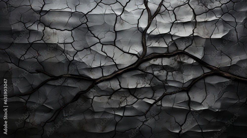 Poster a tree branch with no leaves on it in a barren area. generative ai