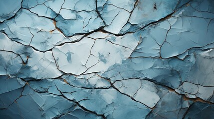  a crack in the ground with a blue sky in the background.  generative ai