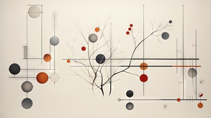  a tree with many balls hanging from it's branches.  generative ai
