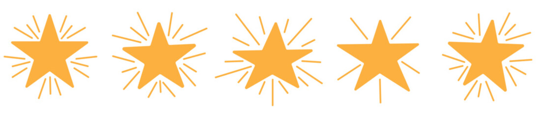 star burst doodle hand drawing star light