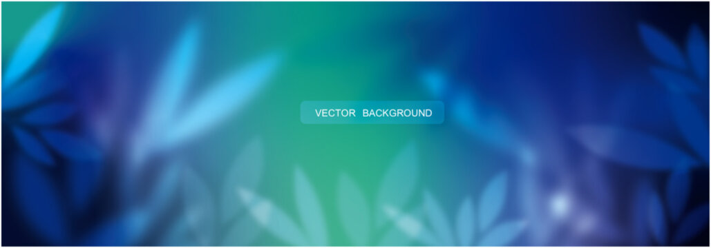 Abstract Blue Background with Gradient, Spots and highlight. Defocused Bright Colorful Background with Blurred shapes.