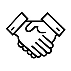 handshake vector icon