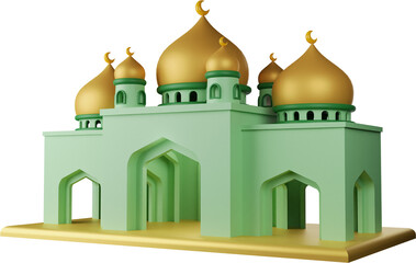 3D Mosque Illustration