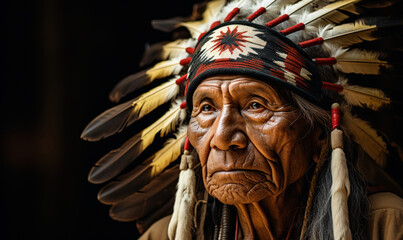 Tribal Chief's Feather Hat: A tribal chief's feather hat, a symbol of his power and authority.