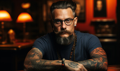 Tattoo Artist's Portrait: Master of Creative Body Art