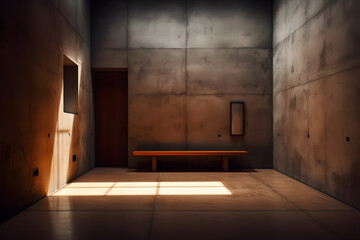 old abandoned room with floor