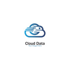 Cloud Data Logo Template and new cloud logo