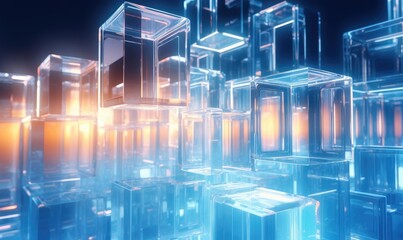 Beautiful background made of glass elements