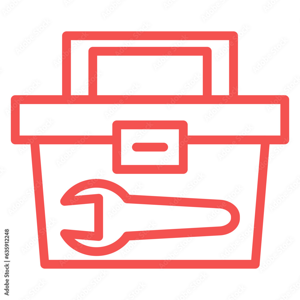 Poster vector design tool box icon style