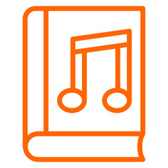 Vector Design Music Book Icon Style
