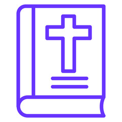 Obraz premium Vector Design Bible Icon Style