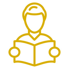 Vector Design Reading Icon Style