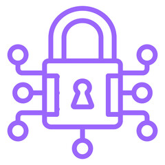 Vector Design Data Encryption Icon Style