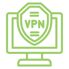 Vector Design VPN Icon Style
