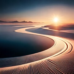 sunset on the beach