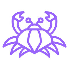 Vector Design Crab Icon Style