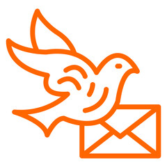Vector Design Pigeon Post Icon Style