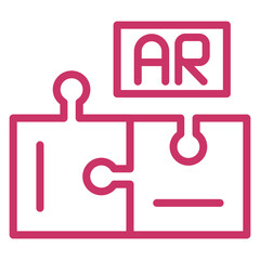 Vector Design Ar Puzzle Icon Style