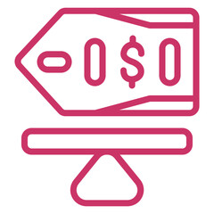 Vector Design Fair Market Value Icon Style