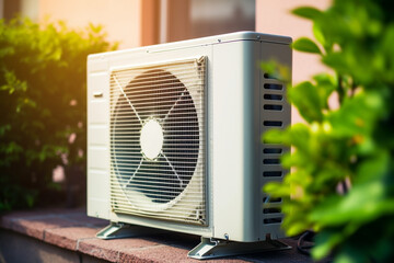 air conditioners. air cooling in hot weather. generative ai
