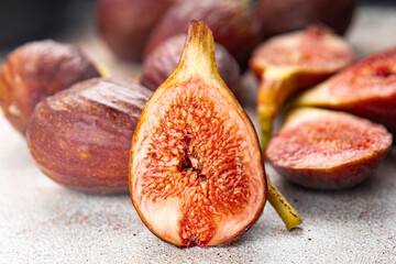 fig ripe figs fresh fruit healthy meal food snack on the table copy space food background rustic...