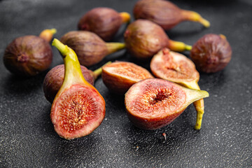 fig ripe figs fresh fruit healthy meal food snack on the table copy space food background rustic...