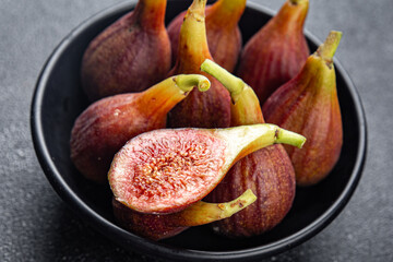 fig ripe figs fresh fruit healthy meal food snack on the table copy space food background rustic...