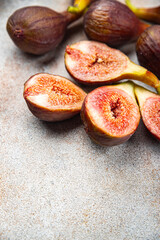 fig ripe figs fresh fruit healthy meal food snack on the table copy space food background rustic...