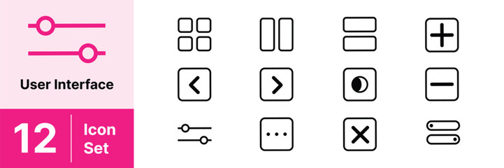 User interface icon set