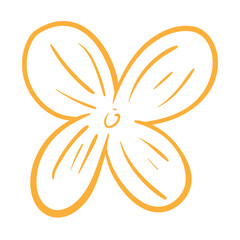 Flower foliage line branch