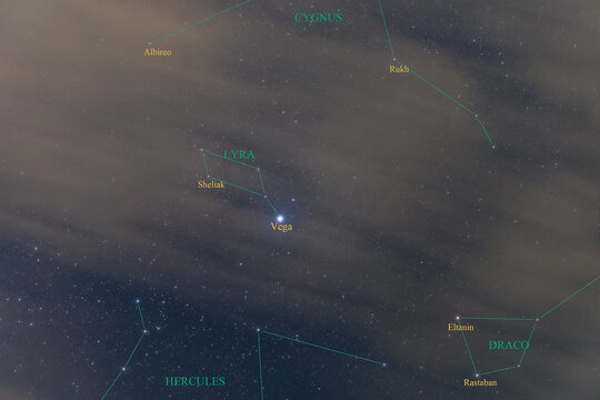 Constellation guide, Lyra, Vega
