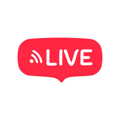 social media live broadcast icon streaming video online meeting
