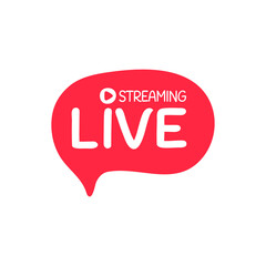 social media live broadcast icon streaming video online meeting