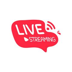social media live broadcast icon streaming video online meeting