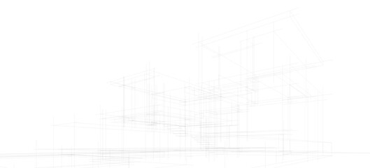 sketch of a house
