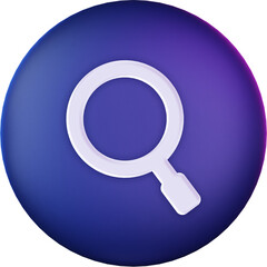 Search Button 3D Icon
