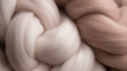 Soft close-up, winter cocooning in warm wool, wellness feeling, winter colors, beautiful yarns. Cashmere, luxury, wool yarns, cocooning, felting wool, knitting wool, felt, fiber. Knitting, crochet.