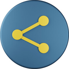 Share Button 3D Icon