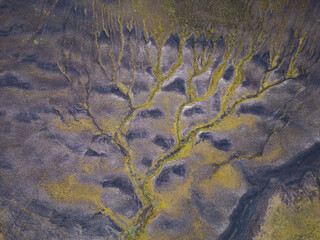 drained river in iceland
